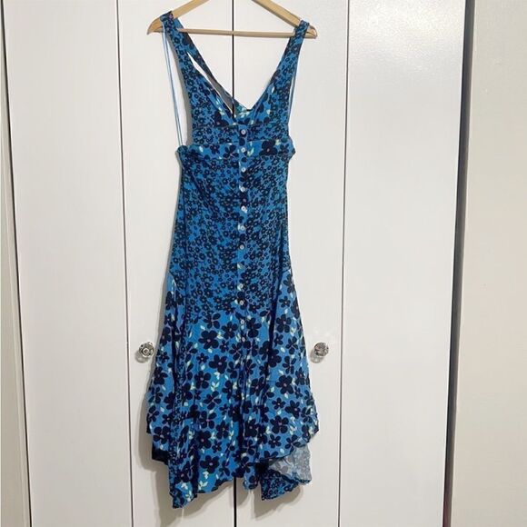 Free People Drewberry Maxi Dress In Colbalt Combo Size XS - Picture 3 of 5